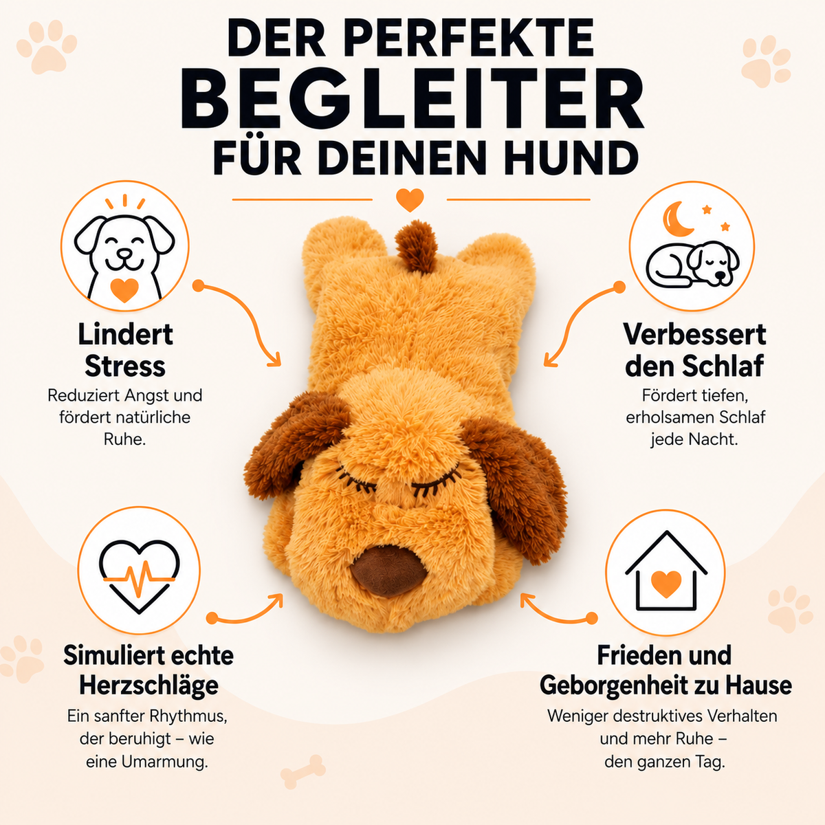 Herzschlag-Kuscheltier